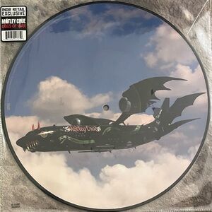 Exclusive Morley Crue Dogs of War Black and Blue Picture Vinyl.